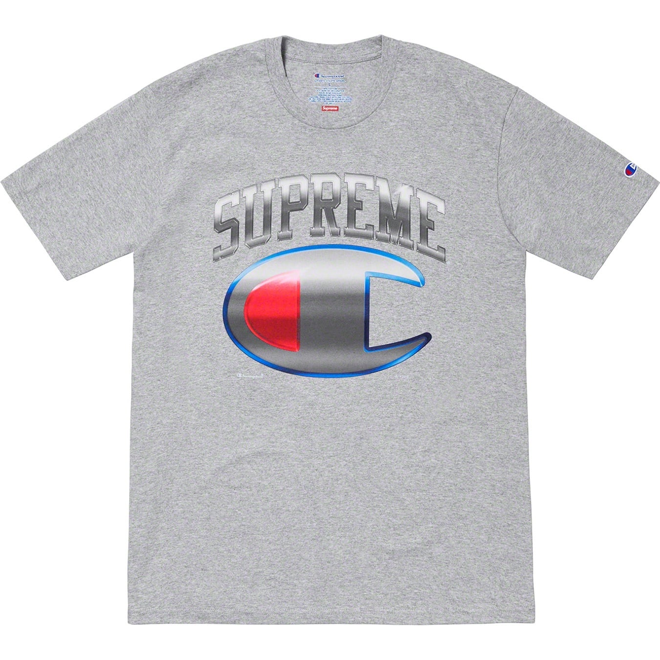Supreme®/Champion® Chrome S/S Top view 3